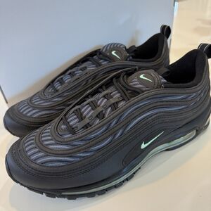 Nike iD By You Air Max 97 Black/Grey/Teal Wavy Mens Size 11 DJ3181 991 New